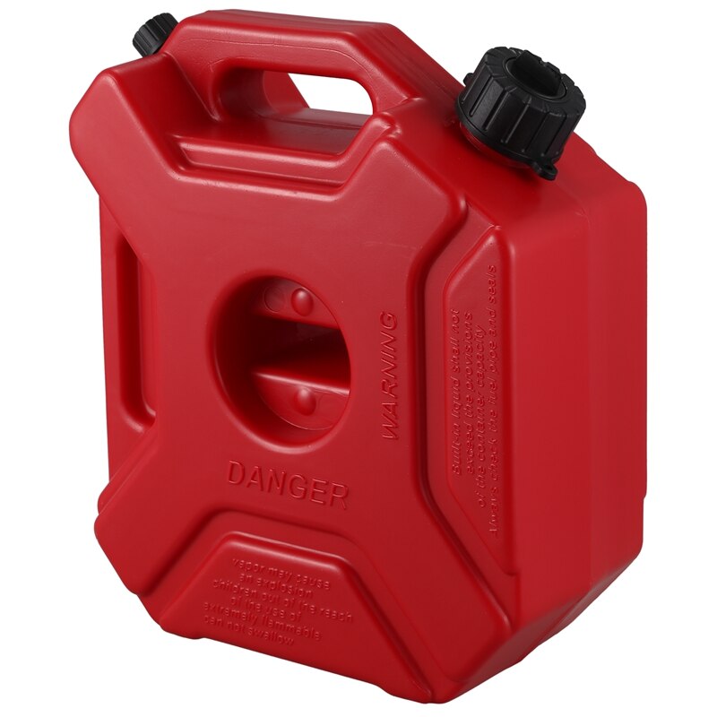 Lockable 5L Fuel Tanks Plastic Petrol Cans Car Mount Motorcycle Jerrycan Gas Can Gasoline Oil Container Fuel Canister
