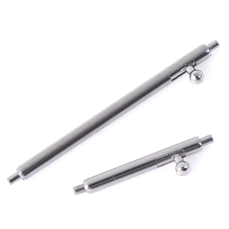 10 stuks snelspanveerstaven roestvrijstalen horlogeband band pin bar gereedschap onderdelen 12 ~ 24mm