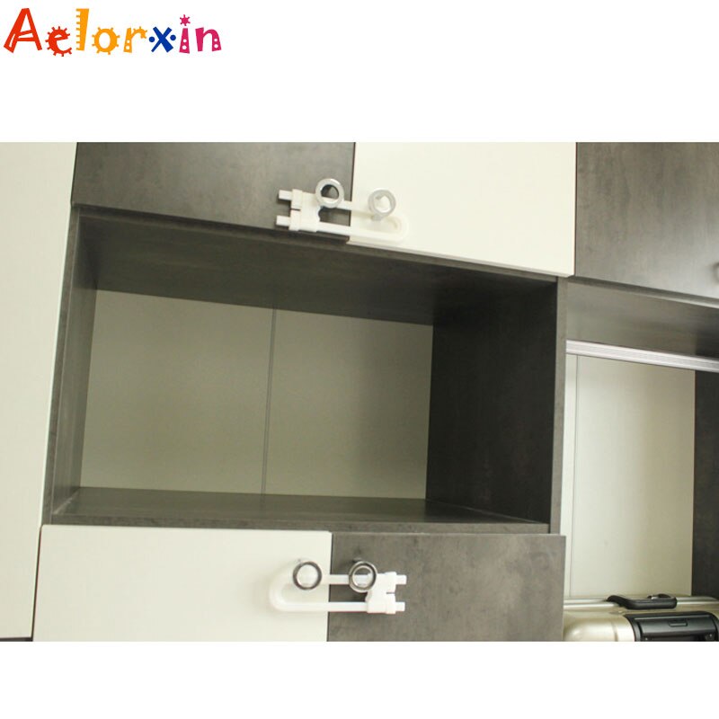 1Pcs Child Protection U-shaped Cabinet Lock Adjustable Length Baby Safety Kids Safety Drawer Cupboard Lock for Cabinet Castle