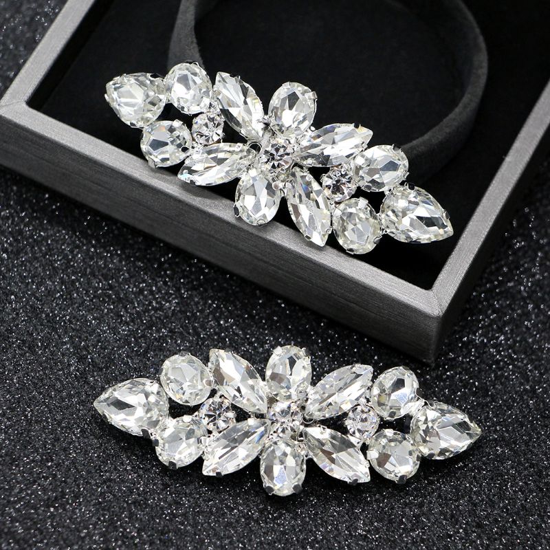 2pcs Shoe Clip High Heels Women Shoes Decoration Wedding Bridal Buckle Rhinestone Decorative Luxury DIY Accessories