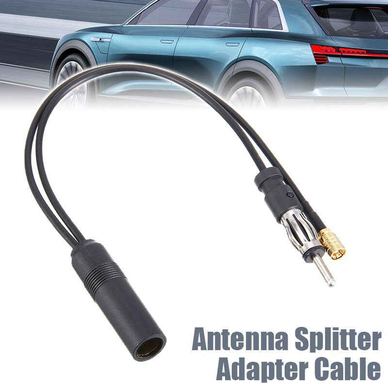 DAB + FM/AM Car Radio Active Aerial Antenna converter Splitter SMB Cable