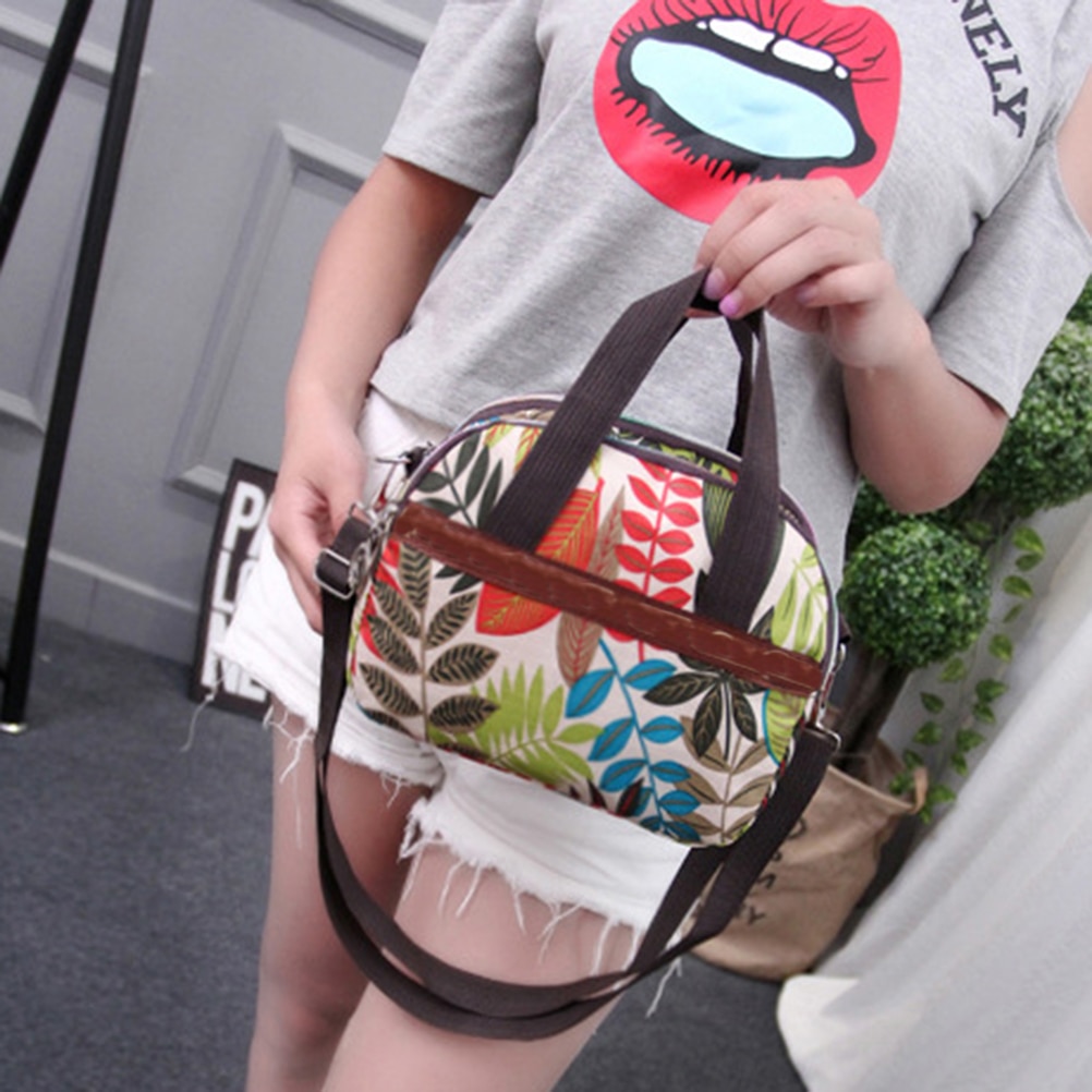 Women;s handbags Nylon Flower Printed Lady Shoulder Bag Casual Women Messenger Bags Ladies Mummy Bag Large Capacity Hand Bags