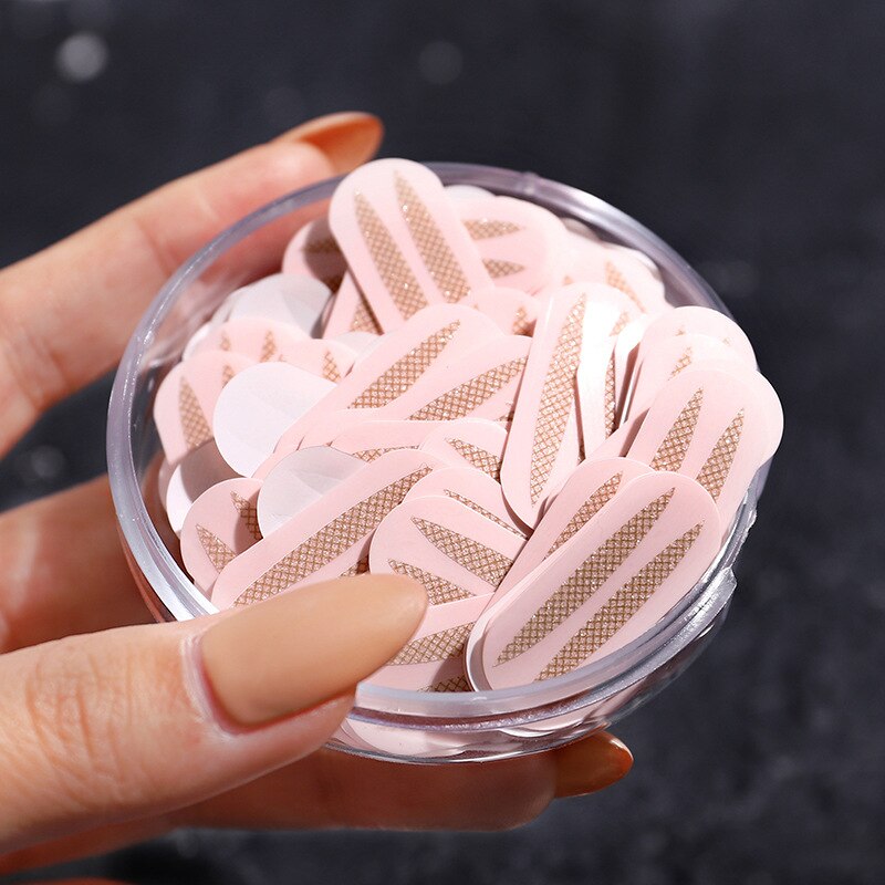 150Pcs Lace Mesh Dubbele Ooglid Sticker Voor Vrouwelijke Dubbelzijdig Non-marking Natuurlijke Grote Ogen Onzichtbare Mesh binnenste Dubbele Ooglid