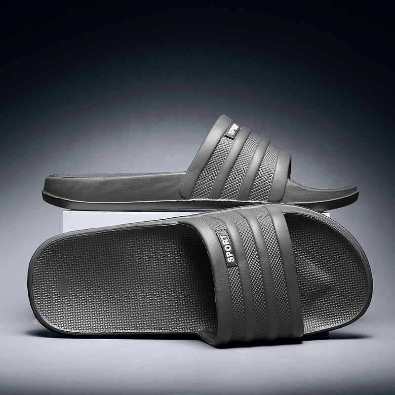Mens badslippers uformelle sklisikre lys bad sommer badetøfler myke såle mann massasje sandaler