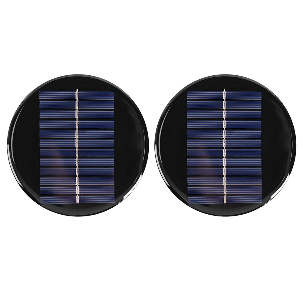 6V 0.8W Solar Cell Module Circle Round Epoxy BoardEpoxy Polysilicon Solar Panel Module 100mm Dia for DIY: Default Title