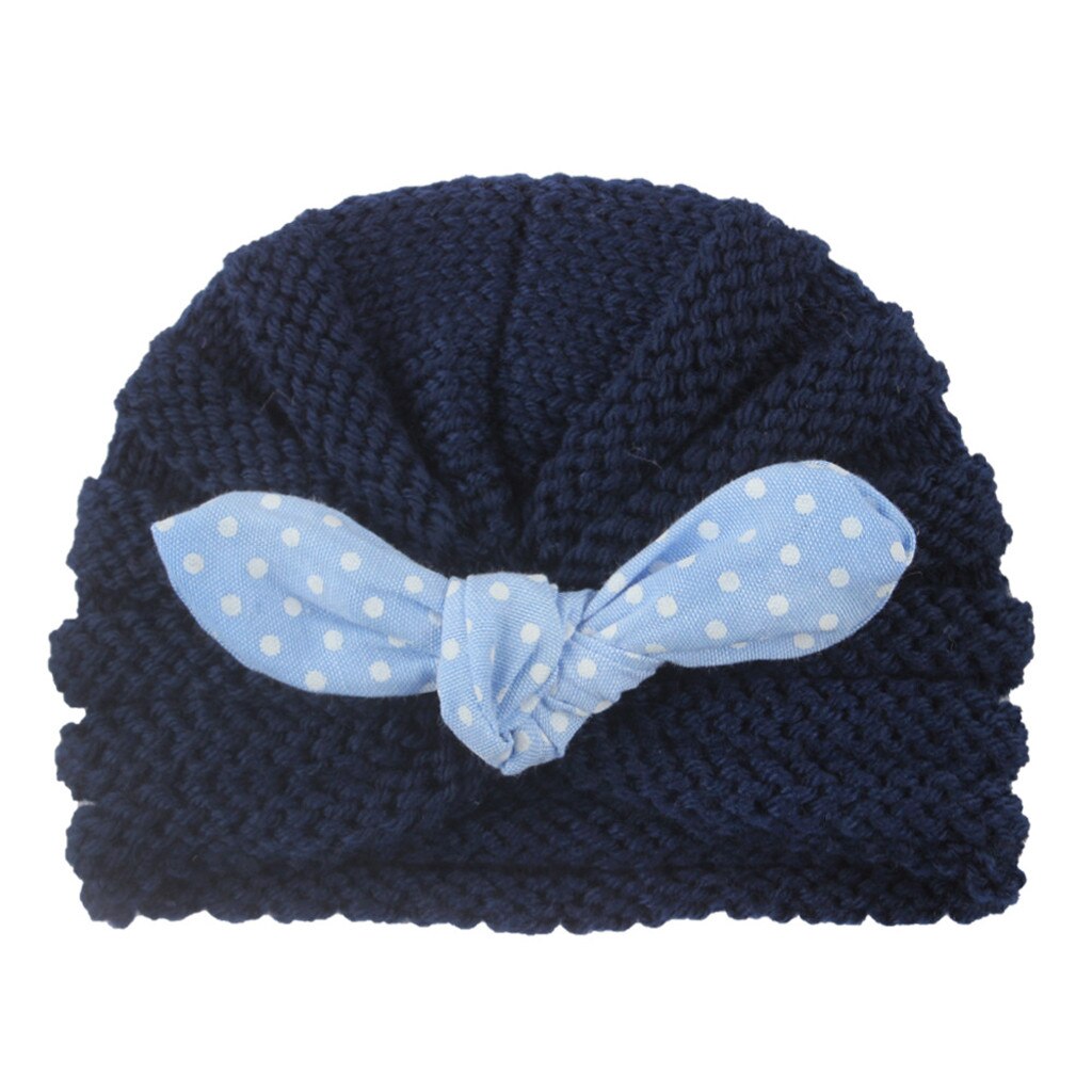 Baby hoed in Baby Boy hoeden Warm Haak Knit Geknoopt Plaid Hoed Beanie Cap plaid warme herfst en winter hoed L1212