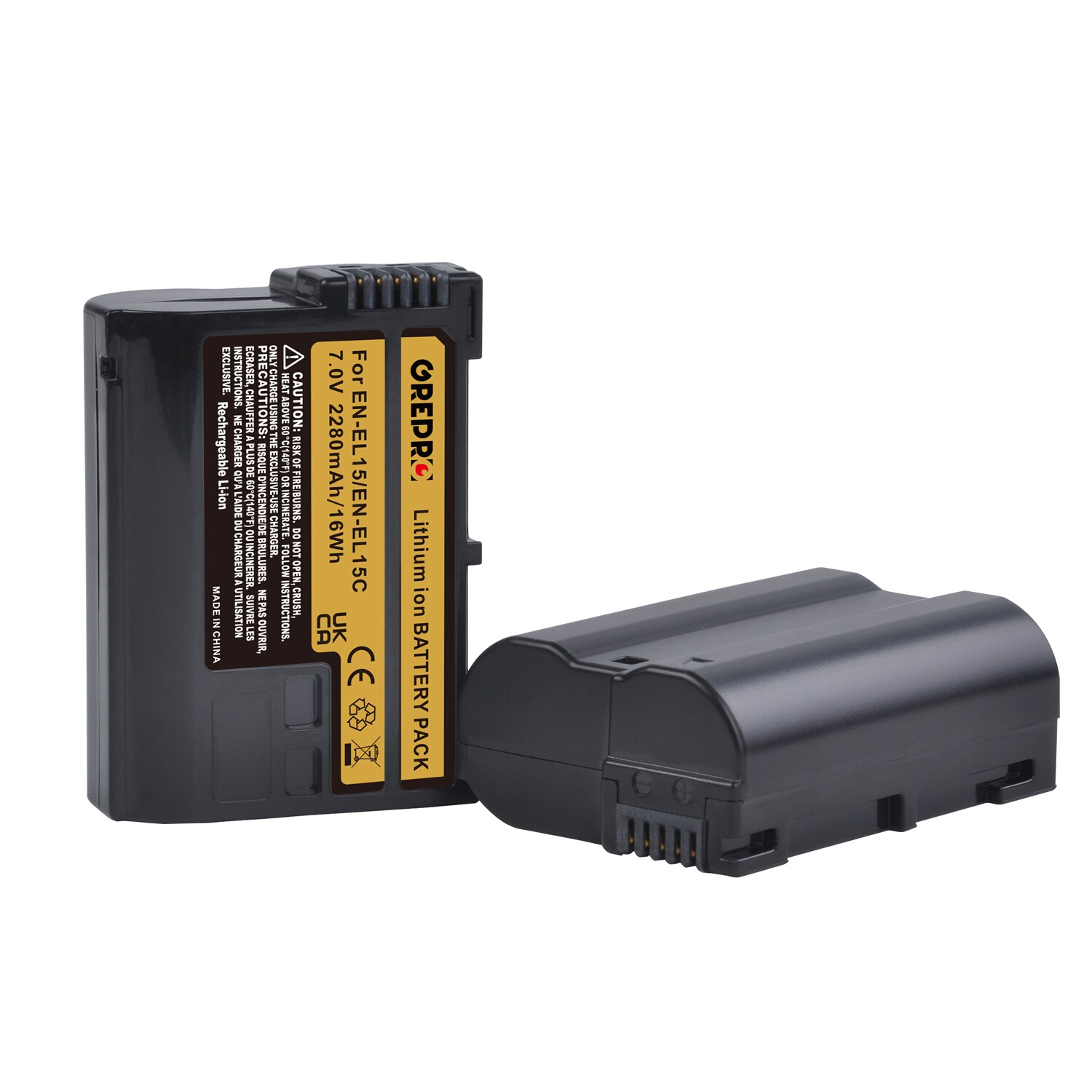 3x EN-EL15C En EL15C EL15 Batterij + Led Charger Met Type-C Voor Nikon Z5, Z6, z6 Ii, Z7, Z7 Ii 1 V1, D750, D780, D800, D810