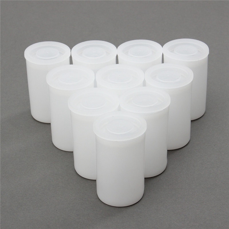 10 stk praktisk tom flaske 35mm filmbokser beholderbeholdere akvarellmaling pigmentboks plastpalett diy håndverk
