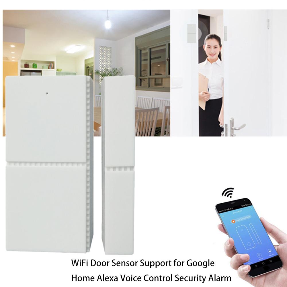 Smart Door Windows Sensor WiFi Door Open Alarm Phone APP Alert for Personal Security Home Automation Doorbell Compatible with fo