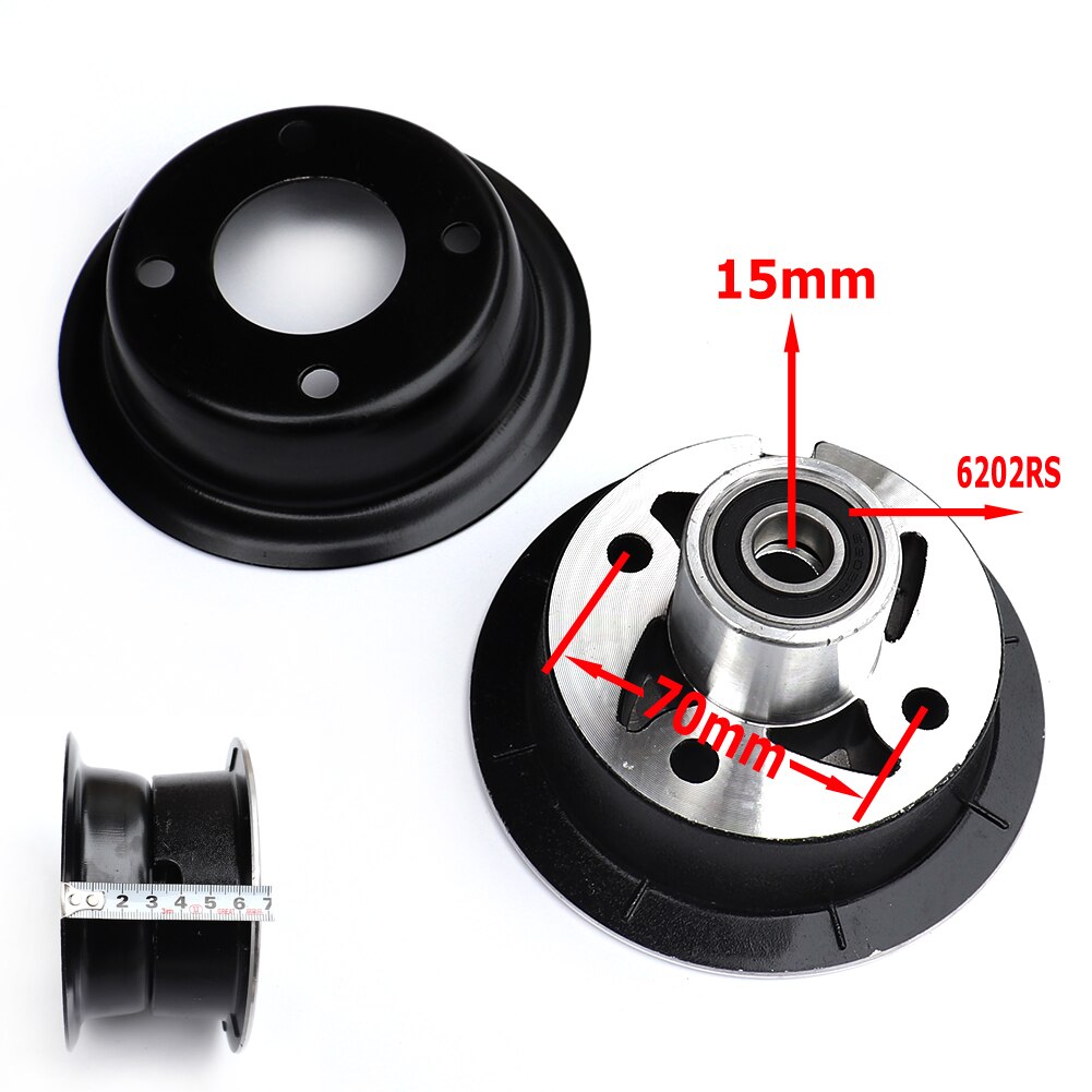 Llanta de rueda de 4 pulgadas de aleación, Cubo de rodamiento 6202RS para patinete eléctrico 3,00-4 3,50-4 4,10/4,10-4 9x3,50-4 '', MiNi Moto ATV Go Kart