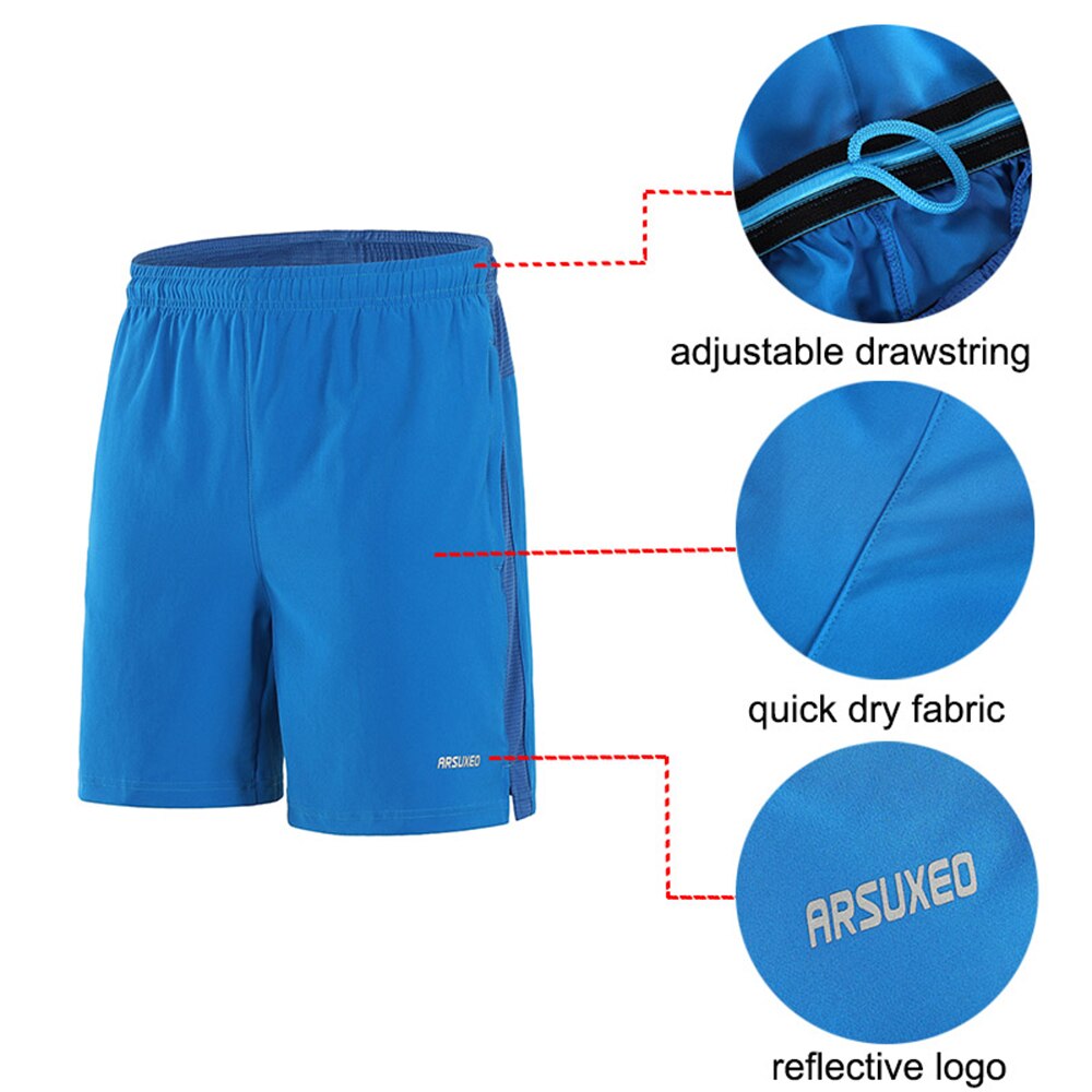 ARSUXEO Laufhose Mtb Shorts Männer Quick Dry Atmungsaktive Trainings Jogging Mountainbike Shorts Workout Gym Kleidung Lose Fit