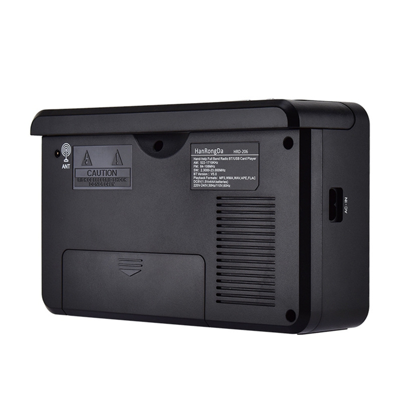 Y45A-Radio de Internet portátil, la mejor recepción, Radio FM Bluetooth, altavoz, pantalla LCD, soporte, despertador, temporizador de sueño