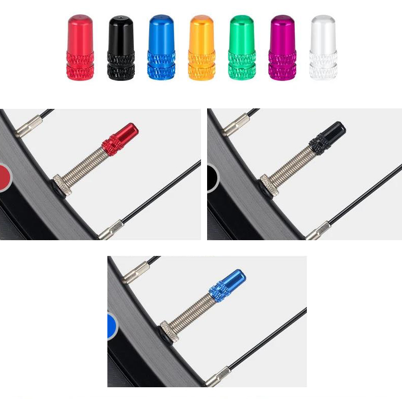 Aluminium Fietsband Prest Ventiel Dop Mtb Racefiets Coverd Protector Weg Mtb Band Stofdichte Fiets Presta Ventiel