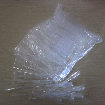 50 stks/partij 0.2/0.5/1/2/3/5/10/Pasteurpipet Makeup Tools laboratorium Wegwerp Afgestudeerd Pasteurpipet Polyethyleen Dropper