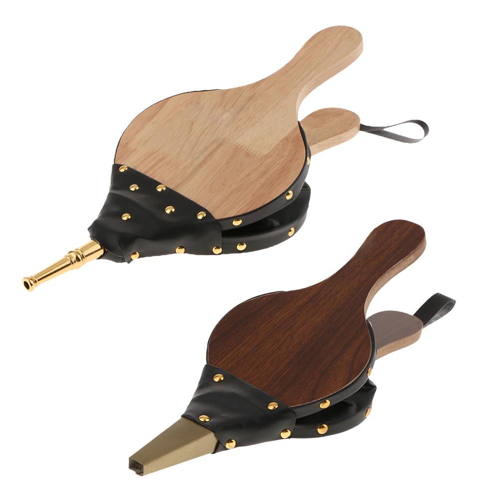 Håndbølge træ mini pejs blæser traditionel ild lampe camping grill komfur skorsten ild pit pejs tilbehør