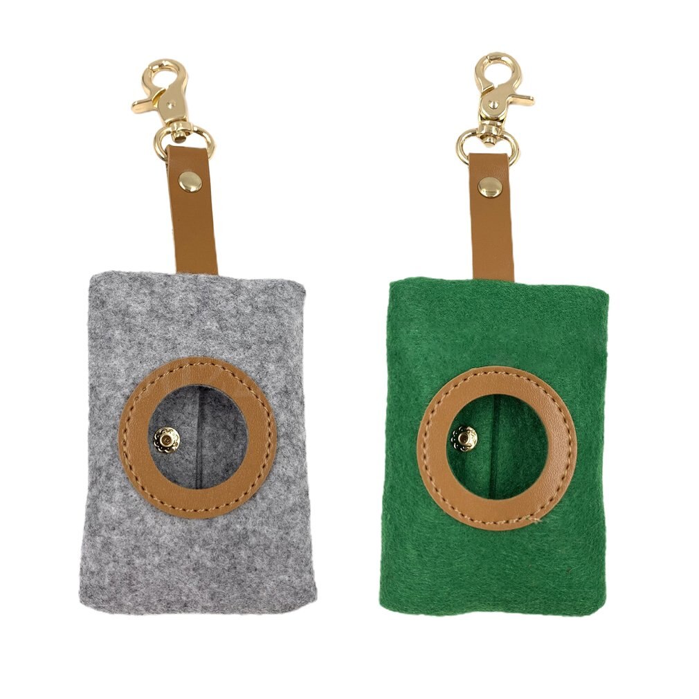 placki na zewnątrz kupa owocobranie torba filc zwierzę domowe śmieci wytrzymała torba brelok filc zbieracz Fecal torba dozownik