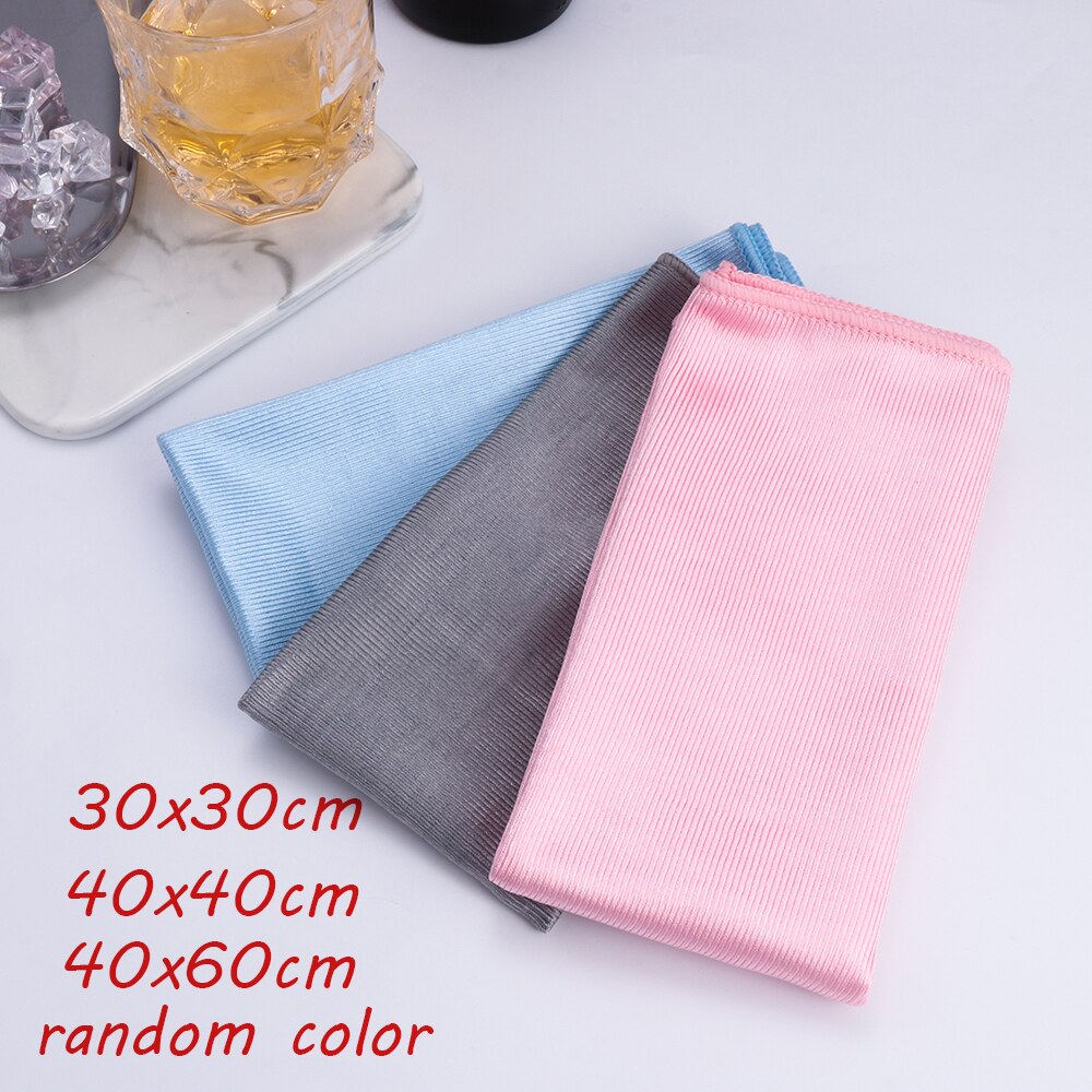 Glass rengjøring tørke speil vaske håndkle vann absorpsjon ingen lo skuresvamp rengjøring filler mikrofiber husholdning anti-fett