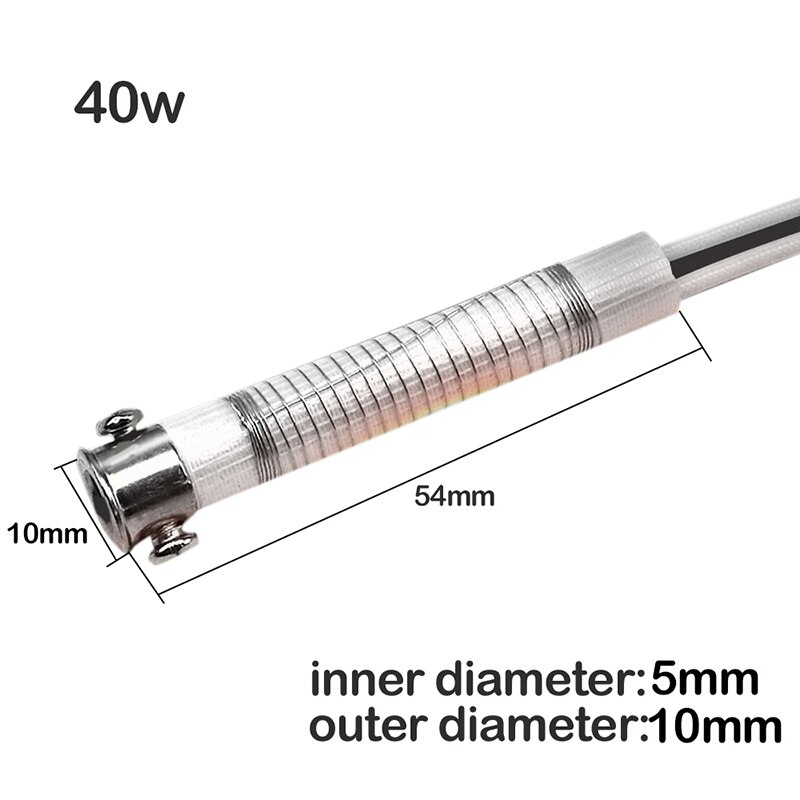 30/40/60W Soldering Iron Core Heating Element Replacement Welding Tool Element Heater Core Welding Tool Replacement Spare Part: 40w