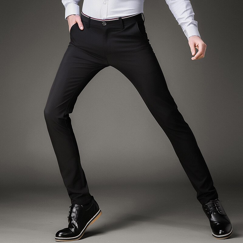 Jbersee pantalones de vestir negros para hombre, pantalones formales ajustados para boda, pantalones de traje negro para hombre, pantalones de vestir casuales para oficina, pantalones de vestir para hombre