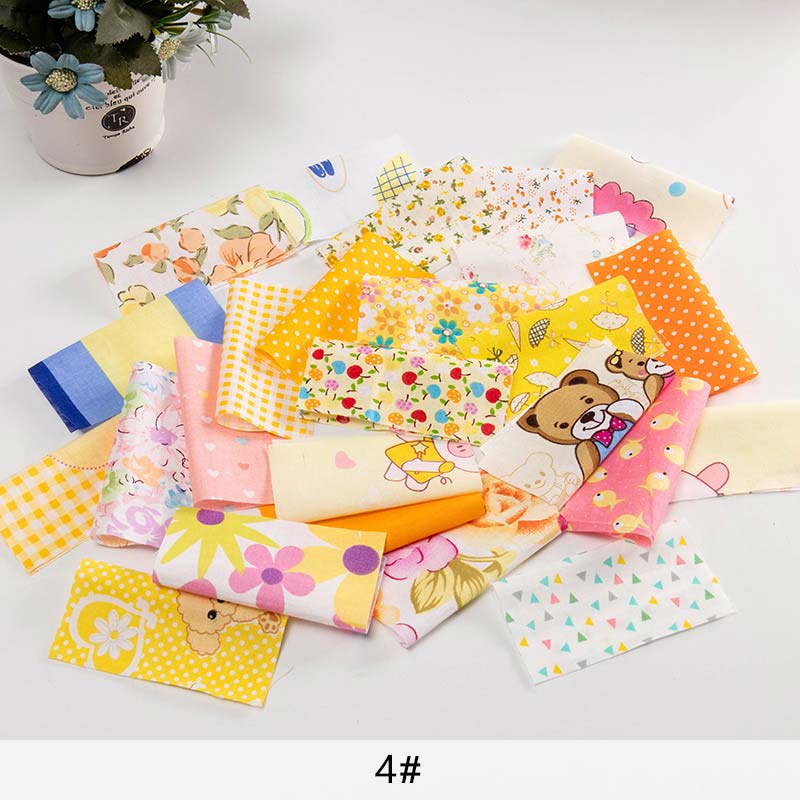 25 Stuks 10*10Cm Bloemen Katoen Patchwork Stof Kerst Bedrukte Stof Voor Naaien Quilt Ambachten TJ0550: 4