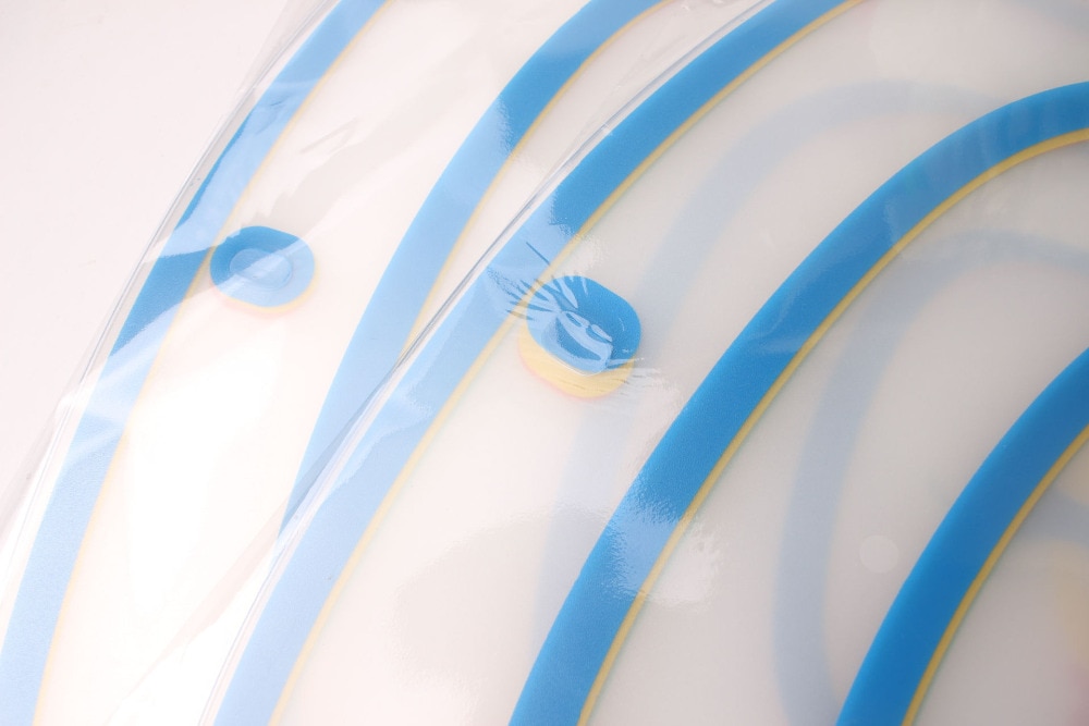 Non-slip Frosted Kitchen Cutting Board Transparent bendable scrub classification cut board plastic fruit chopping board