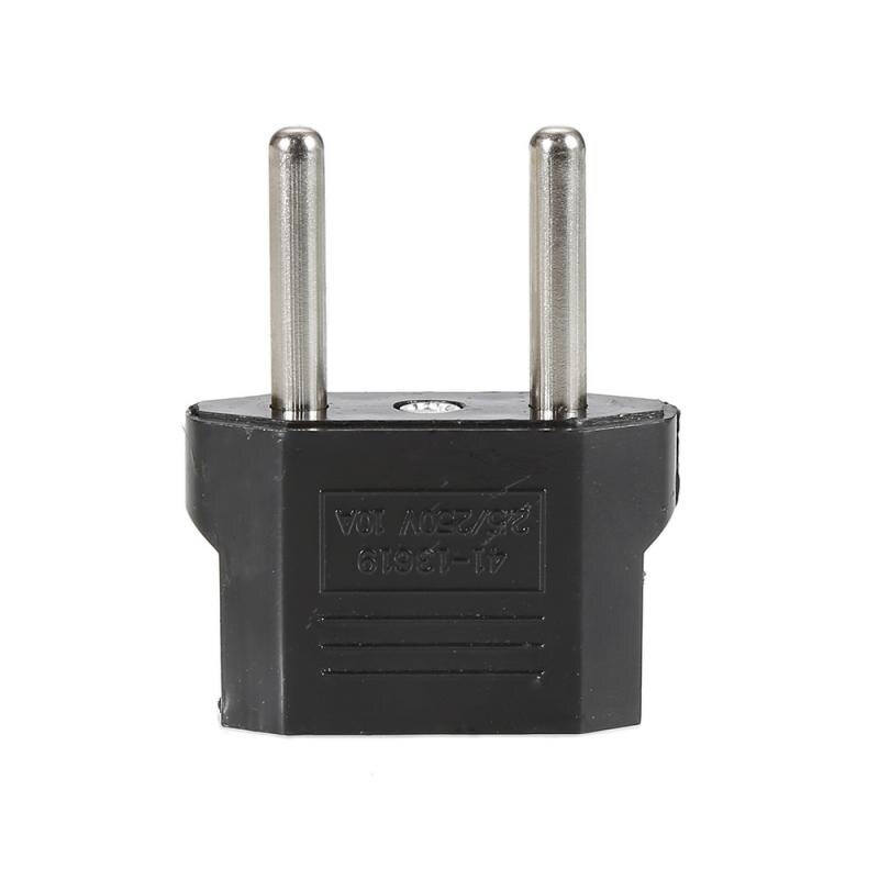 1pc US To Euro Conversion Plug Adapter American European Travel Adapter Power Supply Charger TXTB1