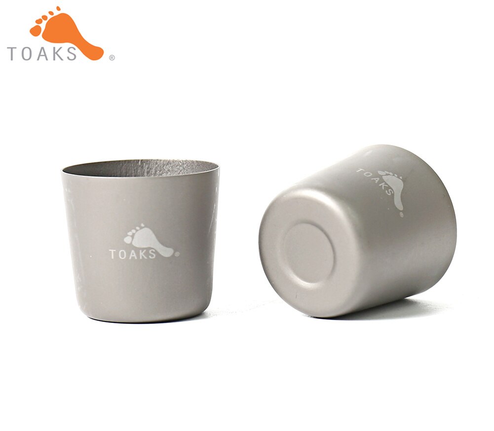 TOAKS – verre à Shot SG-02 en titane ultraléger de , verres à vin, Whisky, pour Camping en plein air, 30ml, 2 pièces