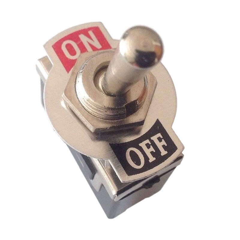 12V Heavy Duty Toggle Flick Switch ON/OFF Car Dash Light Metal SPST MDAU Switch