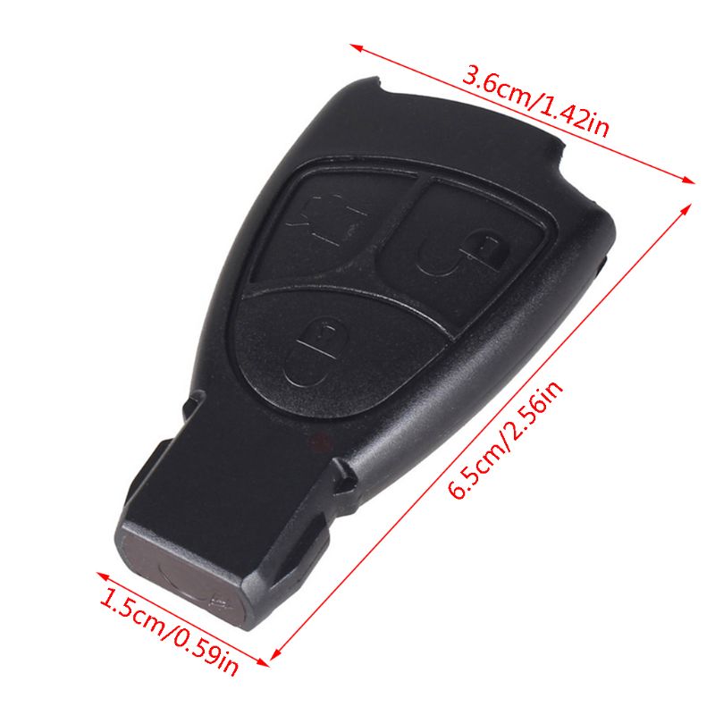 3 Buttons Replacement Remote Key Fob Case For Mercedes Benz C E ML Class Alarm Cover Car Key Shell
