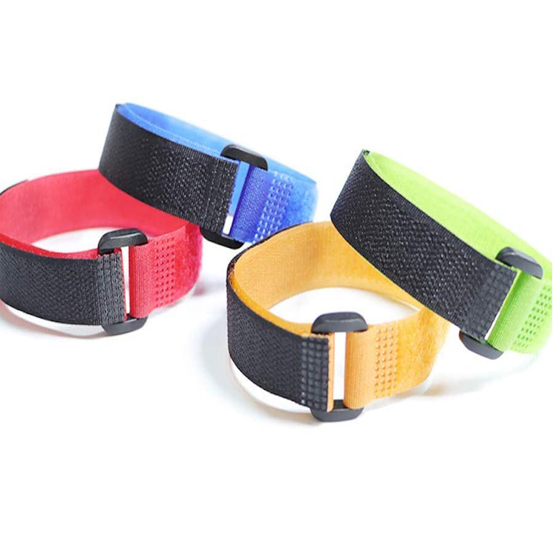 10PCS 20mm Reusable Nylon Reverse Buckle Hook Loop Magic Hook and Loop Fastener Cable Ties Sticky Thread Finishing Strapping