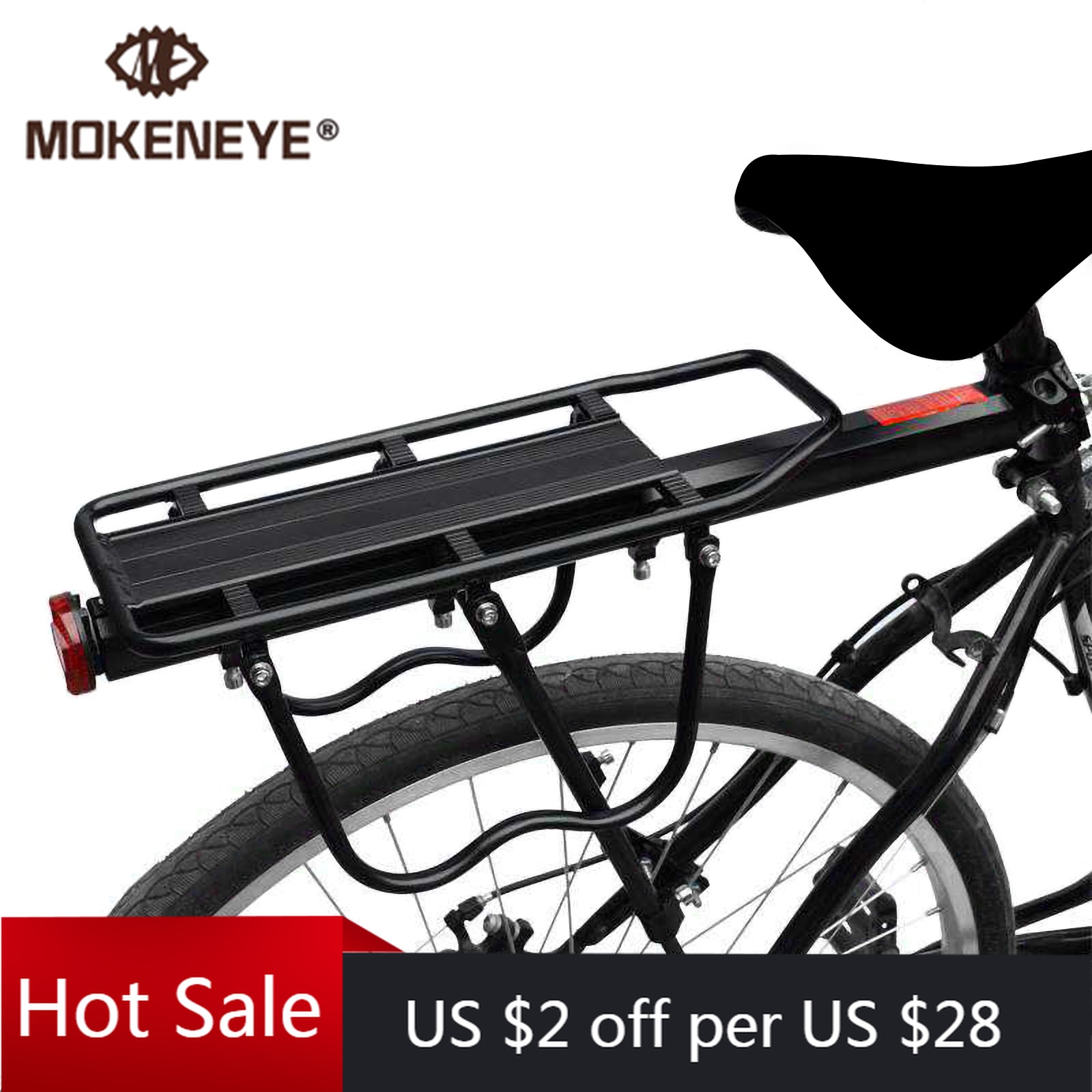 20-29 tommer mtb cykelholder cykelholder cykelbagagebærer last aluminiumslegering bagre rack hyldecykler med installationsværktøjer