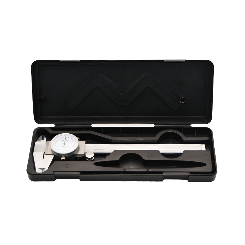 Shock-proof Stainless Steel Precision Vernier Caliper Metric Micrometer Gauge Measuring Tool Dial Caliper 0-150mm/0.02mm caliper