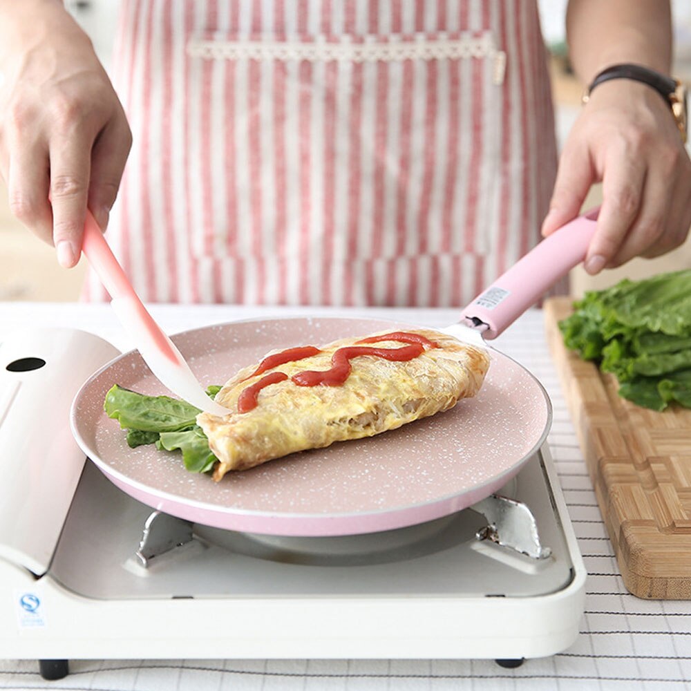Non-stick Copper Frying Pan with Ceramic Coating Induction Cooking Dishwasher Safe Pan Pizza Pancake Gas Cooker Pans