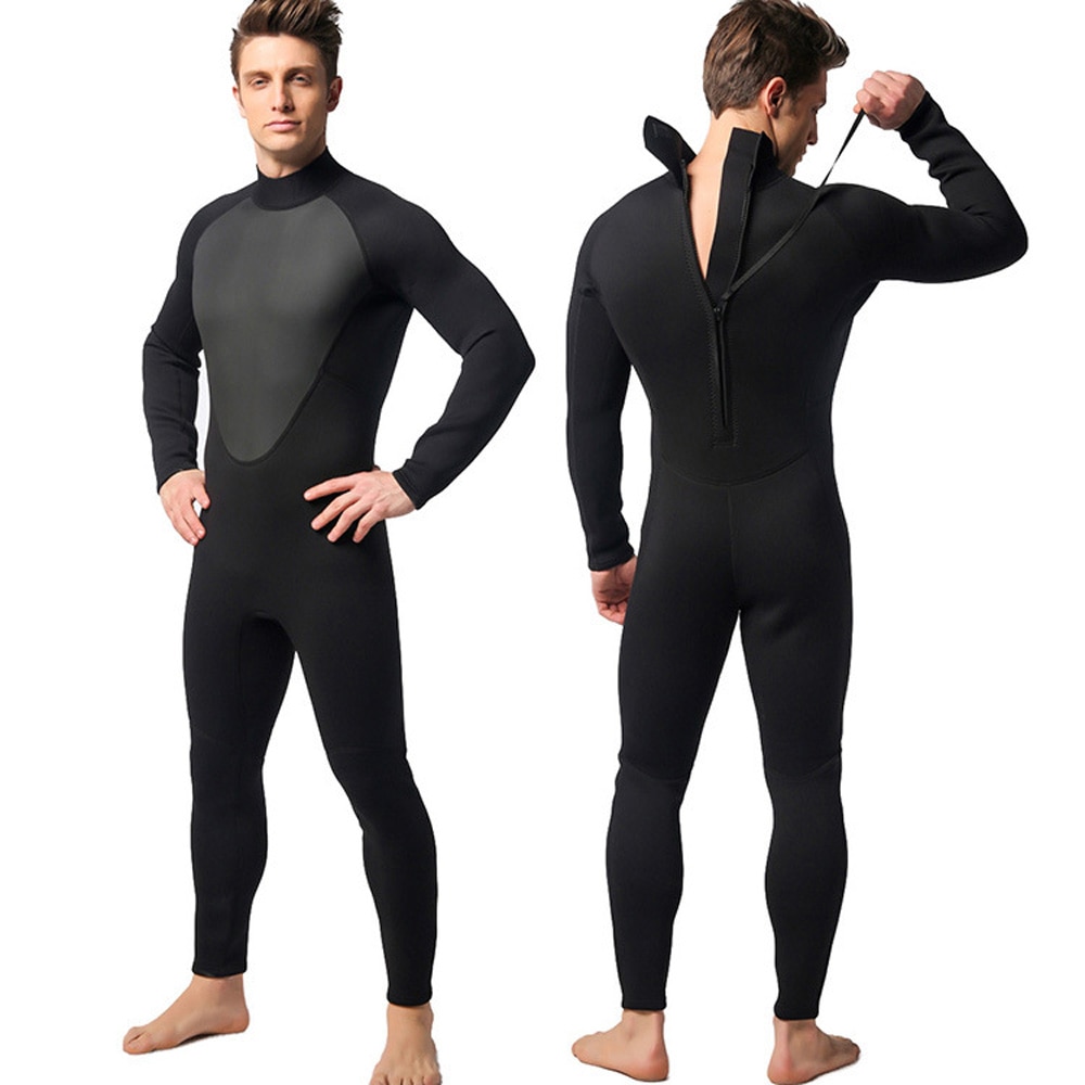 3mm Neopren Herren Warme strecken Volle Länge Neoprenanzug Tauchen Segeln Surfen nass Anzug Wassersport springen Anzug S-2XL