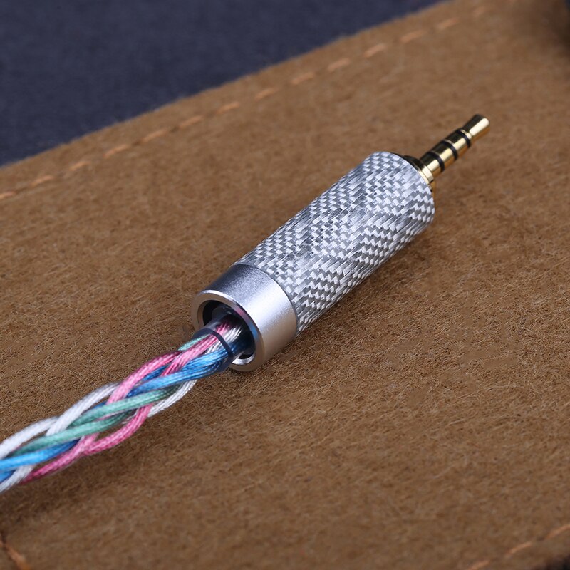 OPENHEART Cable de aleación de cobre y plata de 8 núcleos Multicolor 0,78 2 pines MMCX 3,5/2,5/4,4mm equilibrio auriculares Cable de actualización de auriculares
