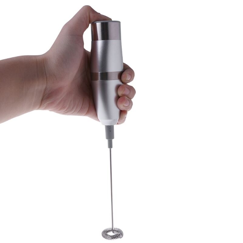 Kit de Espumador de leche eléctrico de mano de acero inoxidable agitador automático herramientas de cocina 10166