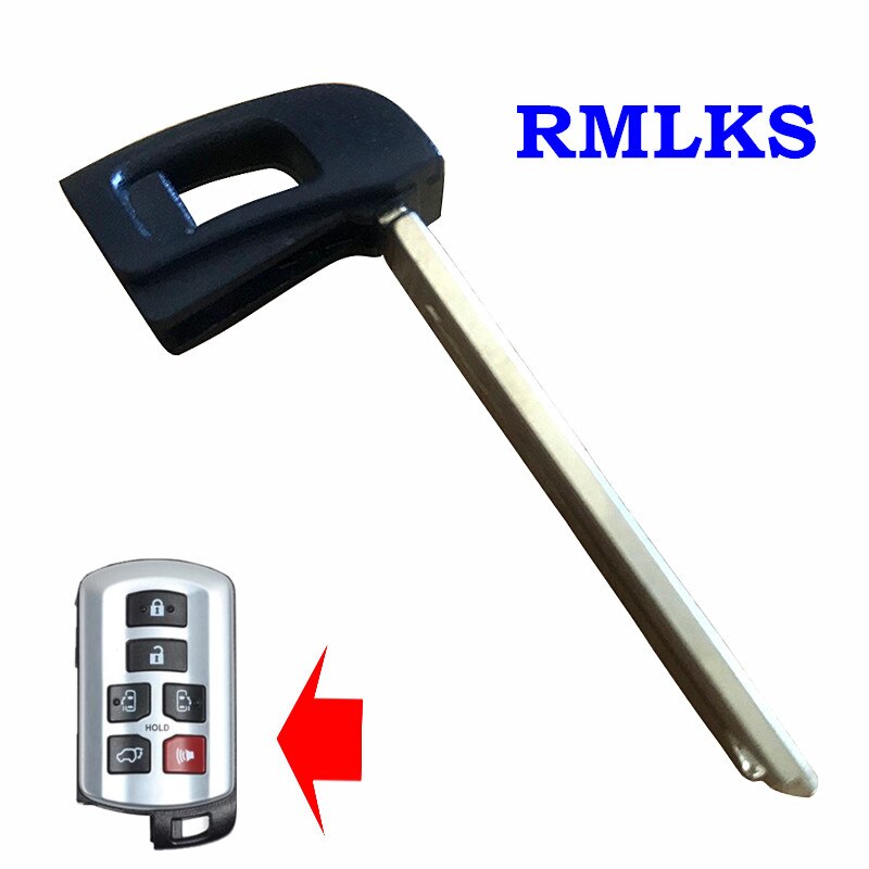 Smart Key Insert Emergency Uncut Blade Prox Smart Remote For Toyota Sienna