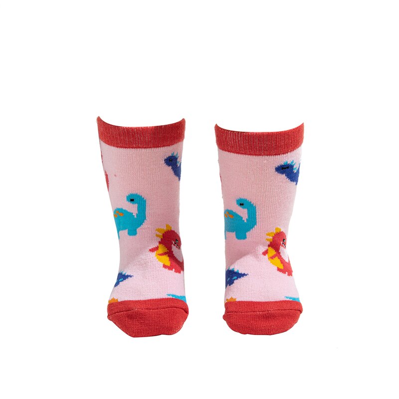 Newborn Baby Cartoon Dinosaur Socks Cute Cartoon Animal Socks for Kids Infant Boys Girls 0-3 Years