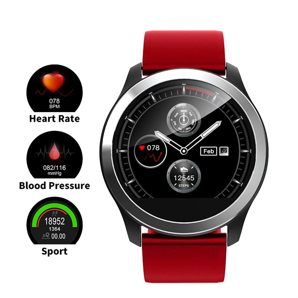 Montre connectée Masajeador, moniteur de pression artérielle, ECG + PPG, moniteur numérique de fréquence cardiaque, moniteur d'activité physique