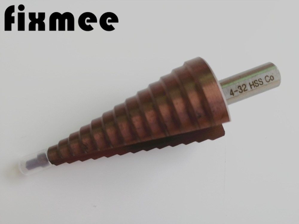 HSS-CO/M35 Driehoek Shank 4-32Mm Cobalt Rechte Stap Boor Metal Cone Stap Boor Roestvrij staal Hole Saw Hole Cutter