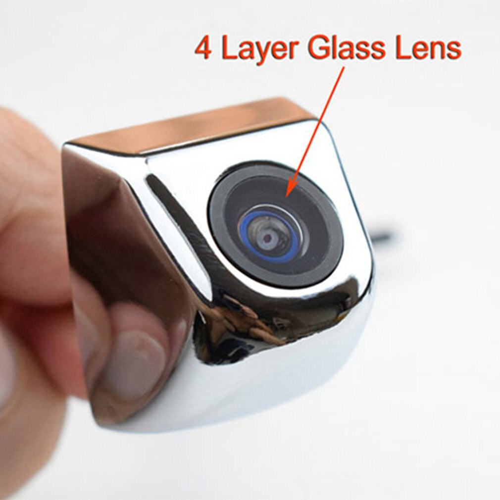 Rear View Camera Reversing Camera 170 Degree Angle Of View Parking Night Vision Camera Metal Waterproof Chrome plating