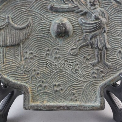 Bronze mirror of ancient water control map of Han Dynasty