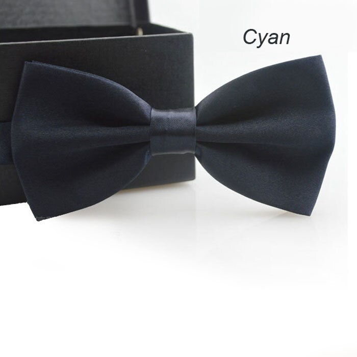Cravate à nœud papillon pour hommes | Classique, , smoking ajustable, fantaisie, simple, mignon et résistant, pour mariage, 20 #: Cyan