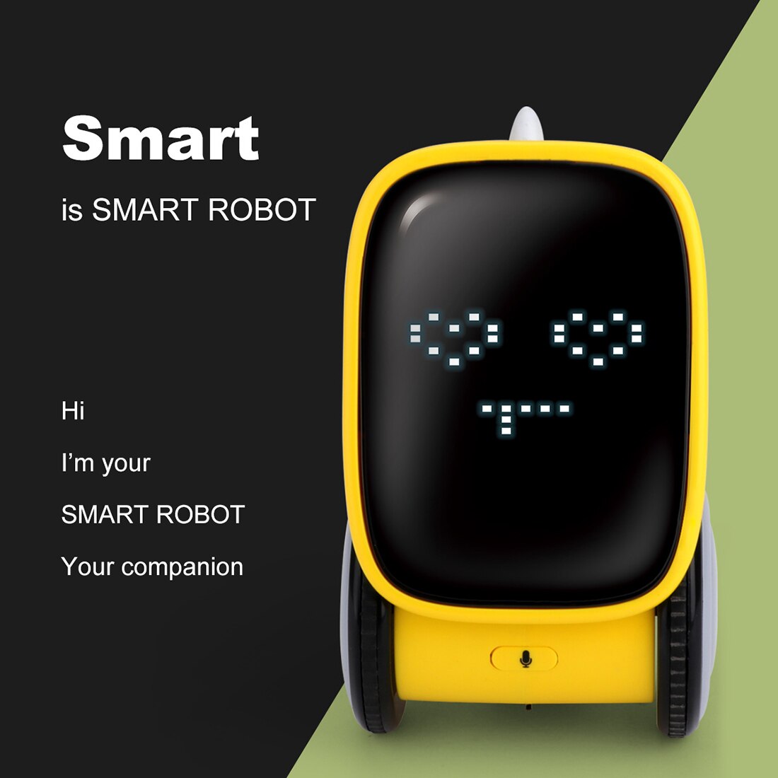 CHRISTMAST ! Follow us Smart Interactive Robot Gesture Voice Controlled Touch Sensor Voice Recording Robot Toy - Yellow