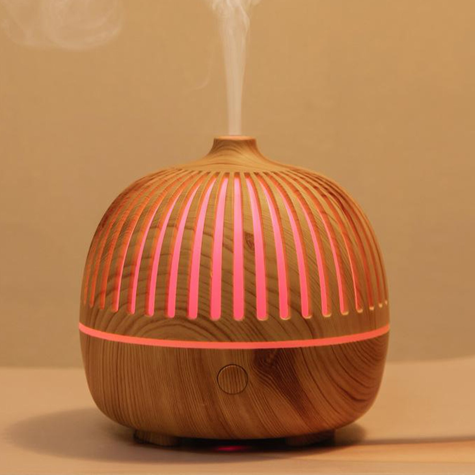 1pc Aromatherapy Diffuser USB Waterless Auto Shut-Off Living Room Office: light wood