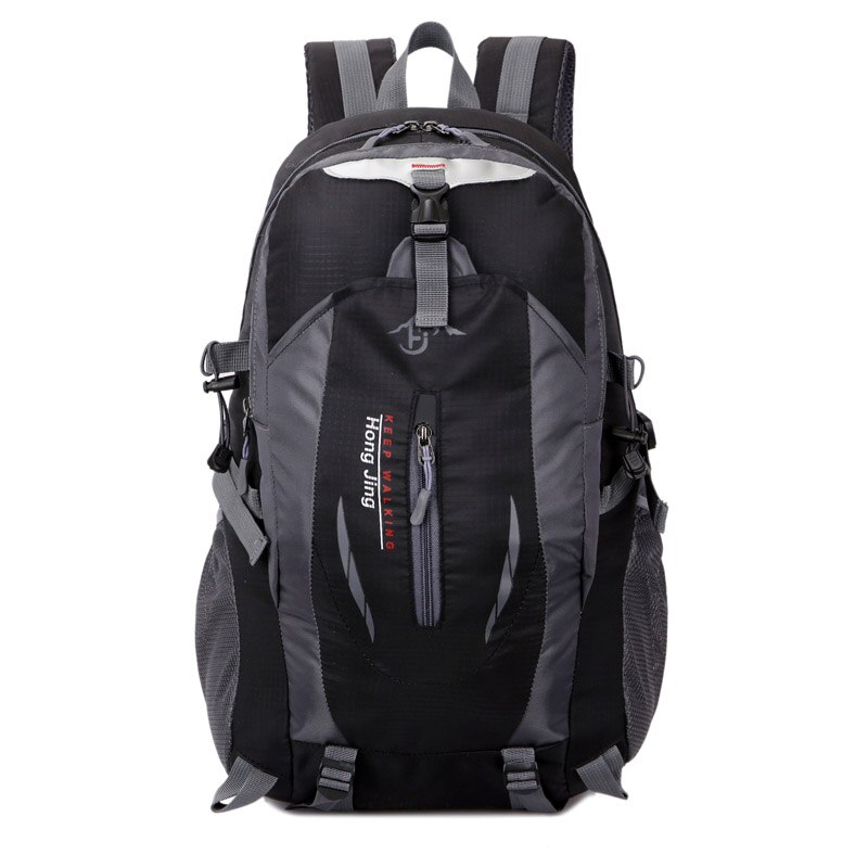 WEIXIER Softback Hübsche männer Student Wasserdicht Nylon Rucksack Mochila Escolar Reisetasche Rucksack Wandern Tasche: Black