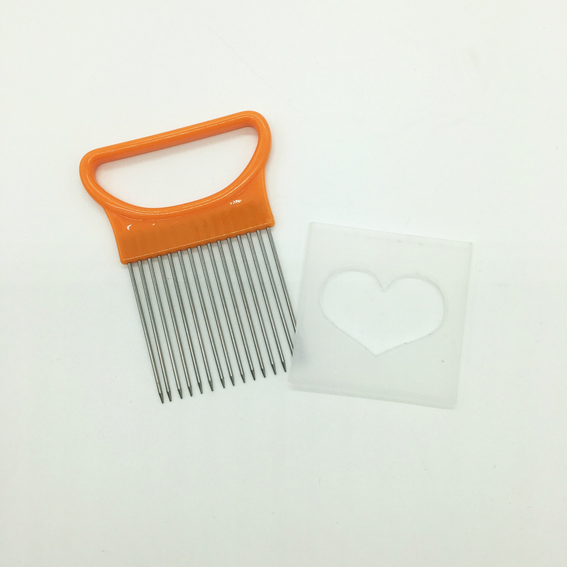 Multifunctionele groentesnijders keukenaccessoires uien- en aardappelsnijders groentesnijderhouder vorken raspen: Oranje