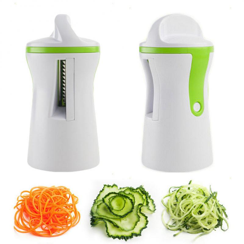 Portable Spiralizer Vegetable Slicer Handheld Spiralizer Peeler Stainless Steel Spiral Slicer For Potatoes Zucchini Spaghetti
