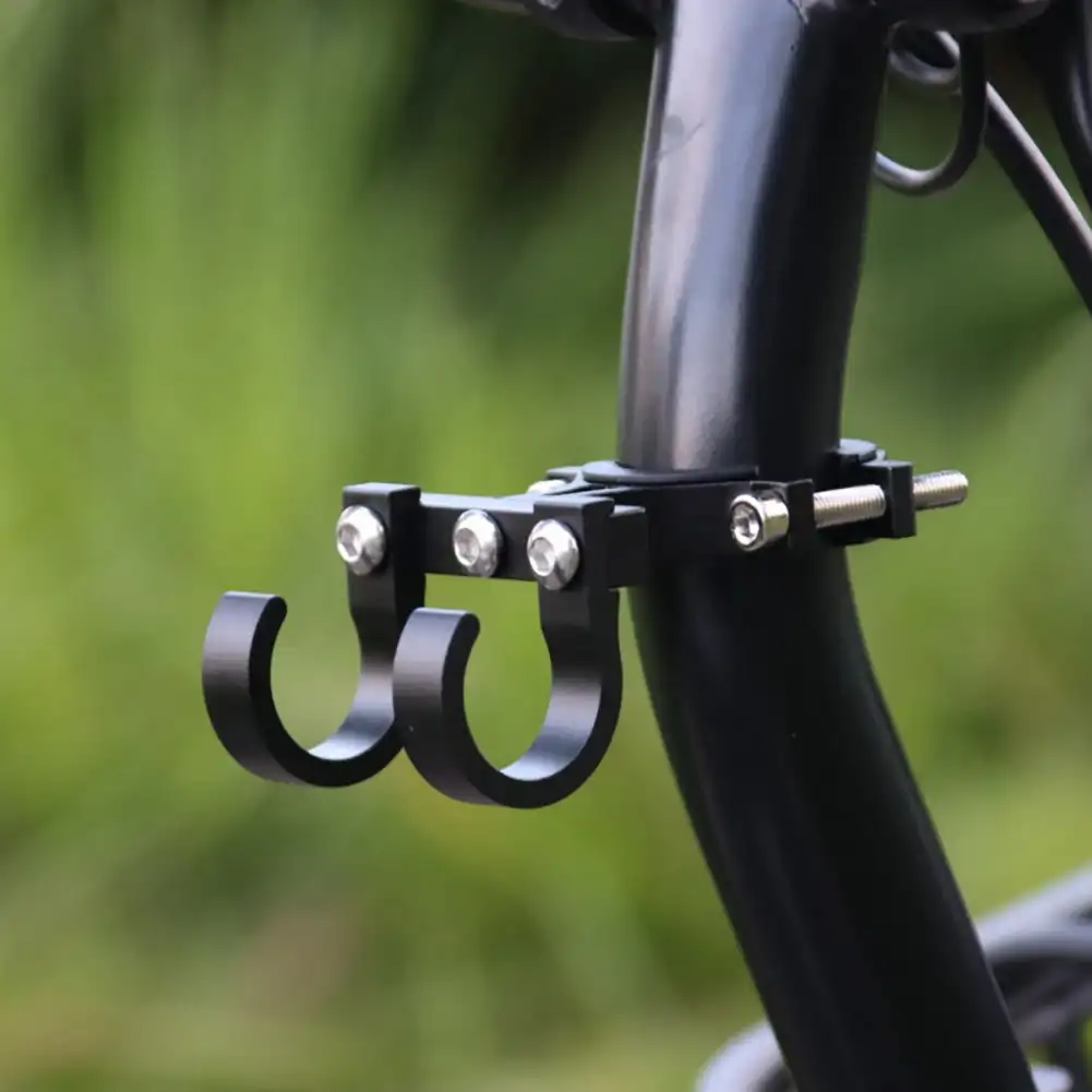 Elektrische Rolle Haken Einfache Fahrrad Regal Rohr Lagerung Aufhänger Schnalle Haken Haken Tragbare Doppel Metall Helm Gestell