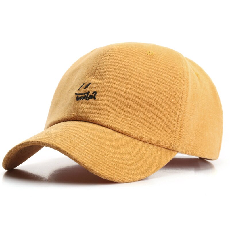 Sleckton baseball caps til kvinner jenter sommervisir caps menn takrenne snapback lue bomull gorras unisex hattemaker panser czapka: Gul